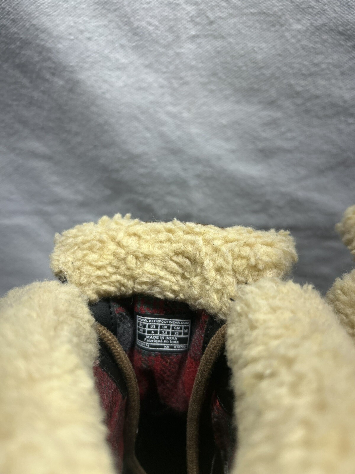 Stivali KEEN Betty donna tg 6 pelle marrone fodera pile impermeabili invernali neve