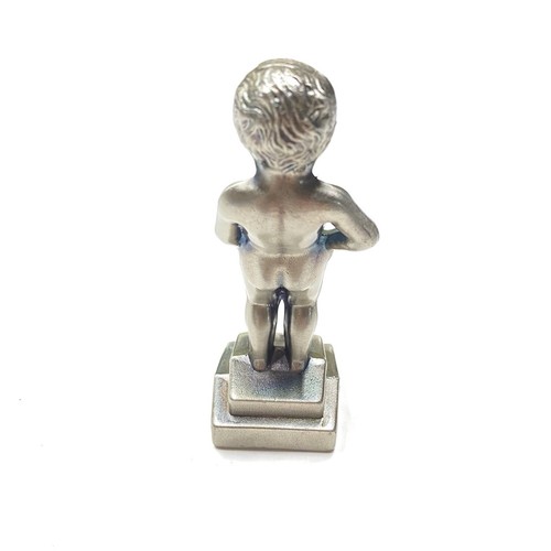 Vintage Brussels Manneken Pis Souvenir Corkscrew 1950's Solid Metal - Picture 3 of 5