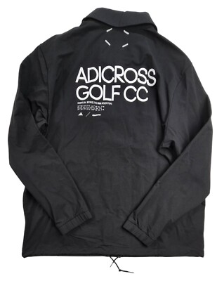 Adidas Adicross Golf Men's Coach Jacket Black XL IT8324 MSRP $120