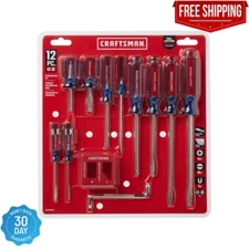 CRAFTSMAN 12 pc Screwdriver Set, phillips slotted magnetizer new CMHT65044