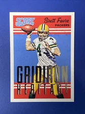 2015 Score Gridiron Heritage Red Brett Favre Green Bay Packers #7