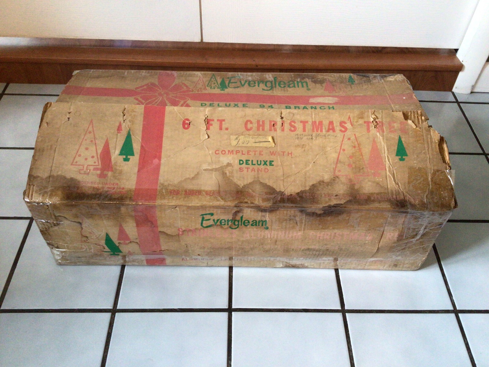 EVERGLEAM DELUXE 6 Ft 94 BRANCHES ALUMINUM CHRISTMAS TREE ROTATING BASE NICE! eBay