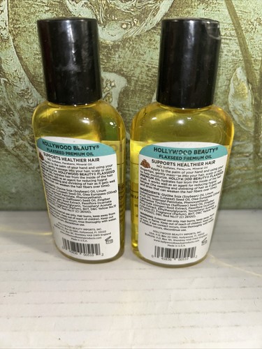 Hollywood Flaxseed Premium Oil - 2 fl oz (59.2 ml) Lot Of 2 Pc - Picture 2 of 2