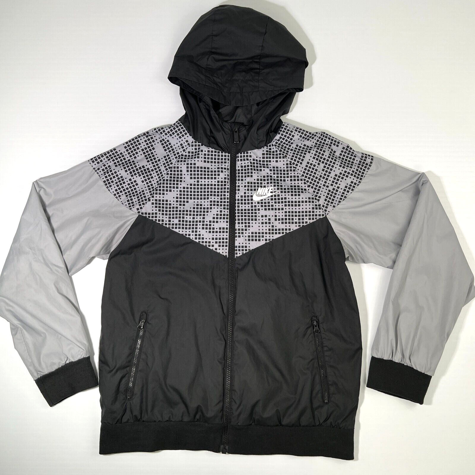 SACAI X NIKE Giacca Nike donna grande cappuccio zip tasca ventilata color block corsa palestra retrò core go