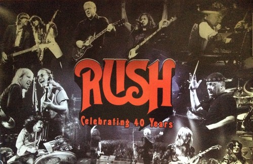 2 total RUSH Band poster lot Geddy Lee Neil Peart 2112 Grace Under Pressure