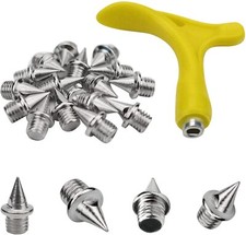 Nanaborn Track Spikes 1/4inch for Men Shoes Stainless Steel Replacement 48 Pcs
