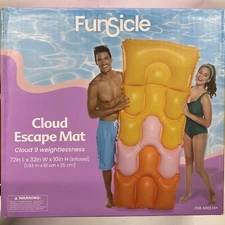 Funsicle 6 ft Cloud Escape Inflatable Water Lounge Mat - Open Box