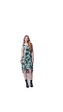 simply vera vera wang women s dress size PXL  printed mesh high-low dress