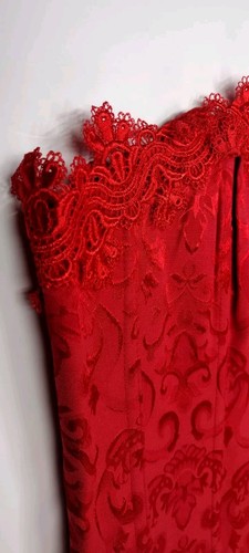 Red Corset Fredericks Of Hollywood CORSET LACE UP Size Medium UNISEX NEW - Picture 12 of 24