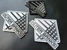 Custom Fender Outer Banks Emblem Badge Logo for Ford Bronco Sport Offroad 4x4