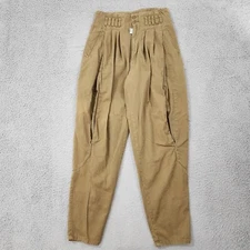 Vintage Bojo One World Pants Adult 31x33 (Fits29x32) Beige Pleated Baggy Chino