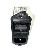 1 Schaffner FN-282-6-06 110-250vac 6-amp Dual-Fuse Power Entry Module with Sx.
