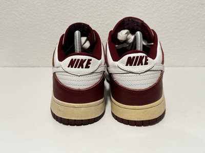 Nike Dunk Low Pro Maroon 2002 SAMPLE Mens Sz 9 Team Red White Leather RARE Nike Dunk Low Pro Maroon 2002 SAMPLE Mens Sz 9 Team Red  main image 2