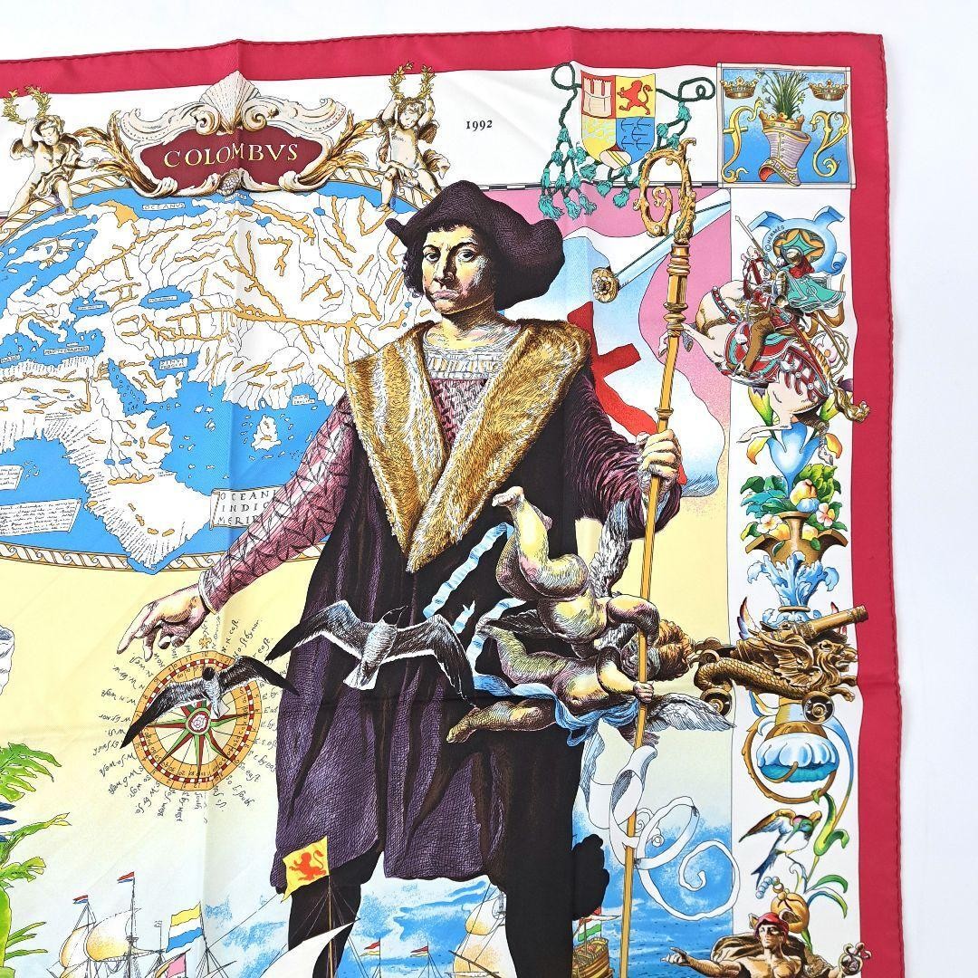 HERMES Carre 90 Silk Scarf Les Ameriques by Kermit Oliver :JPN | eBay