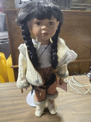 Vintage Indianer Porzellan Puppe Goldenvale ''Fione'' Limited Edition