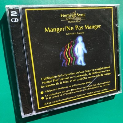 MANGER/NE PAS MANGER Self-Help Healing Therapy 2x CD Hemi-Sync USA French SEALED
