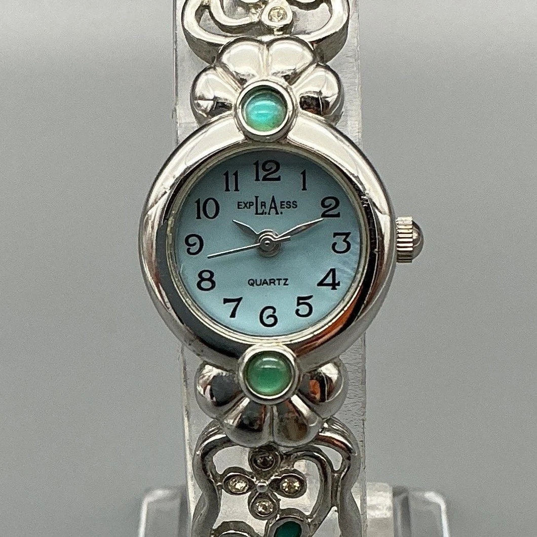 Guess Square Gold Faced Torquise Shell Band \
