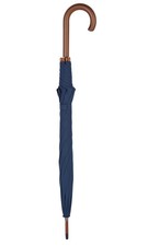 Walking Stick Umbrella with Blue Canopy and Crook Handle