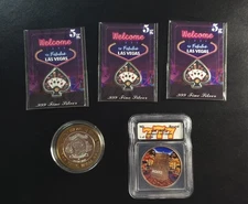 "Las Vegas" Casino Silver Token , Slab Copper , Fractional Silver Lot