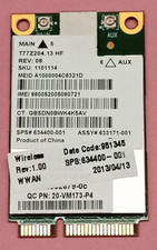 used SIERRA  T77Z204.14 HF 3G CARD WWAN Mini PCI-Express Card -HP Hardware Label