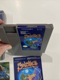 Solstice: The Quest for the Staff of Demnos Nintendo NES CIB W/ Manual & Mint