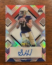 2022 Leaf Metal Draft #BA-SH2 Sam Huard RC Autograph Red White & Blue Wave 2/10