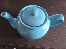 Price & Kensington 6 Cup Ceramic Traditional Tea Pot Teapot Pot Bright Blue