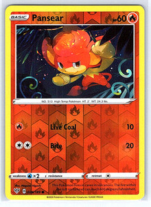 Pansear Pokemon Card | eBay