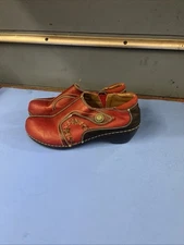 L'Artiste Spring Step Janella Brown Clog Woman’s Uk 40 U.S. 9  Red!
