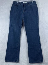 Jeanstar Straight Leg Jeans Womens Size 12 Premium Denim Medium Wash Blue