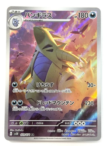 バンギラス AR PSA10 SV2D 079/071 Tyranitar バンギラス AR[SV2D 079/071](拡張パック「クレイバースト」)の新品