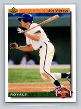 1992 Upper Deck Rookie RC #73 Joe Vitiello Kansas City Royals Baseball Card. rookie card picture