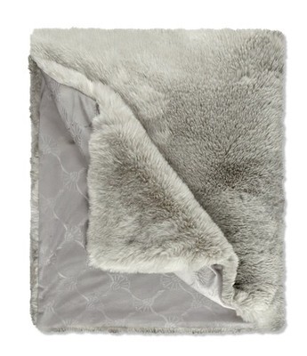 JOOP! Kuscheldecke Wohndecke Plaid Embrace Grau 130x170 cm Fell-Optik