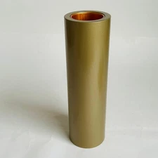 Gold Metallic Lacquer Cylinder Flower Vase with Inner Tube