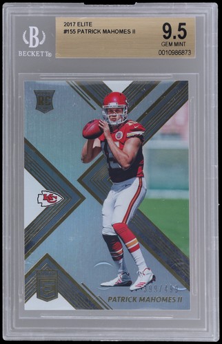 Patrick Mahomes II #155 card from 2017 Panini Donruss Elite