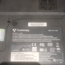 Gateway MX6025 Notebook Laptop Windows XP Home Edition Black Silver For Parts