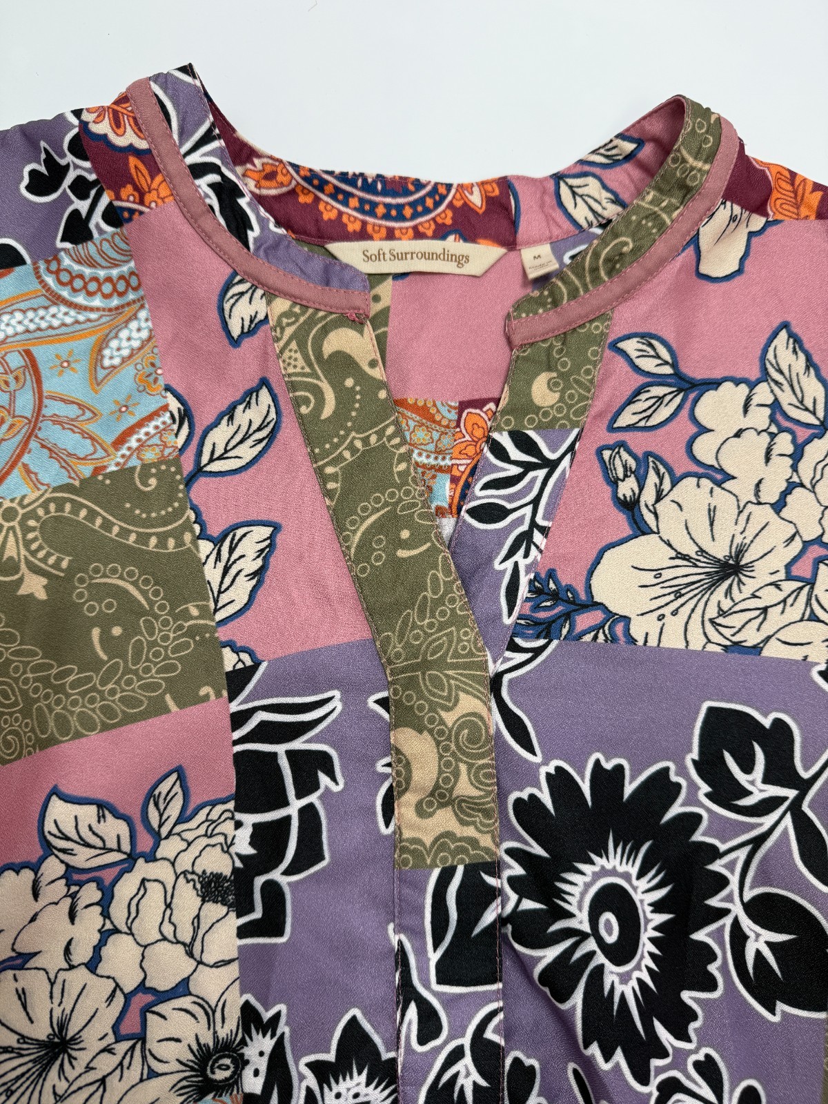 Soft Surroundings Boho Patchwork Floral Paisley B… - image 4