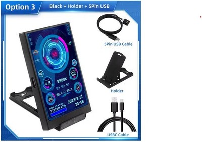 Turing Smartscreen 3,5 Zoll Health Monitor für PC / Rasberry