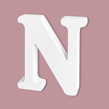 8 Inch Unfinished Wooden Letters for Crafts, Large Wood Letters for Wall Decor,