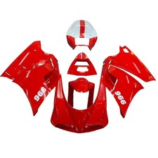 Amotopart Fairing Kit For Ducati 748/916/996/998 1996-2002 Red