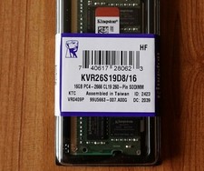  new Kingston 16GB KVR26S19D8/16 LAPTOP DDR4-2666 1x16GB,260P  sealed 109 more 