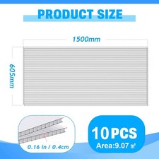 10/14X Clear Polycarbonate Roofing Sheets 4mm Twinwall Panels for Plant Growth