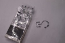  12-Pk Moda at Home Annex Double Hooks Chrome 3" x 1.75" 302135