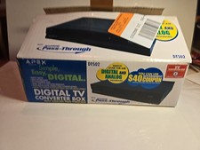 Apex DT502 Digital TV Converter Box Analog Pass-Through Tuner