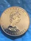 1989 Canadian Silver Maple Leaf 1 oz — photo from another recent sale