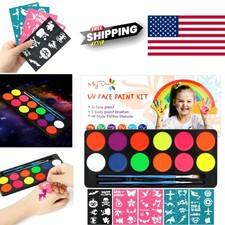 Vibrant Face Paint Kit for Kids with 12 Colors Ideal for Celebrations and Events