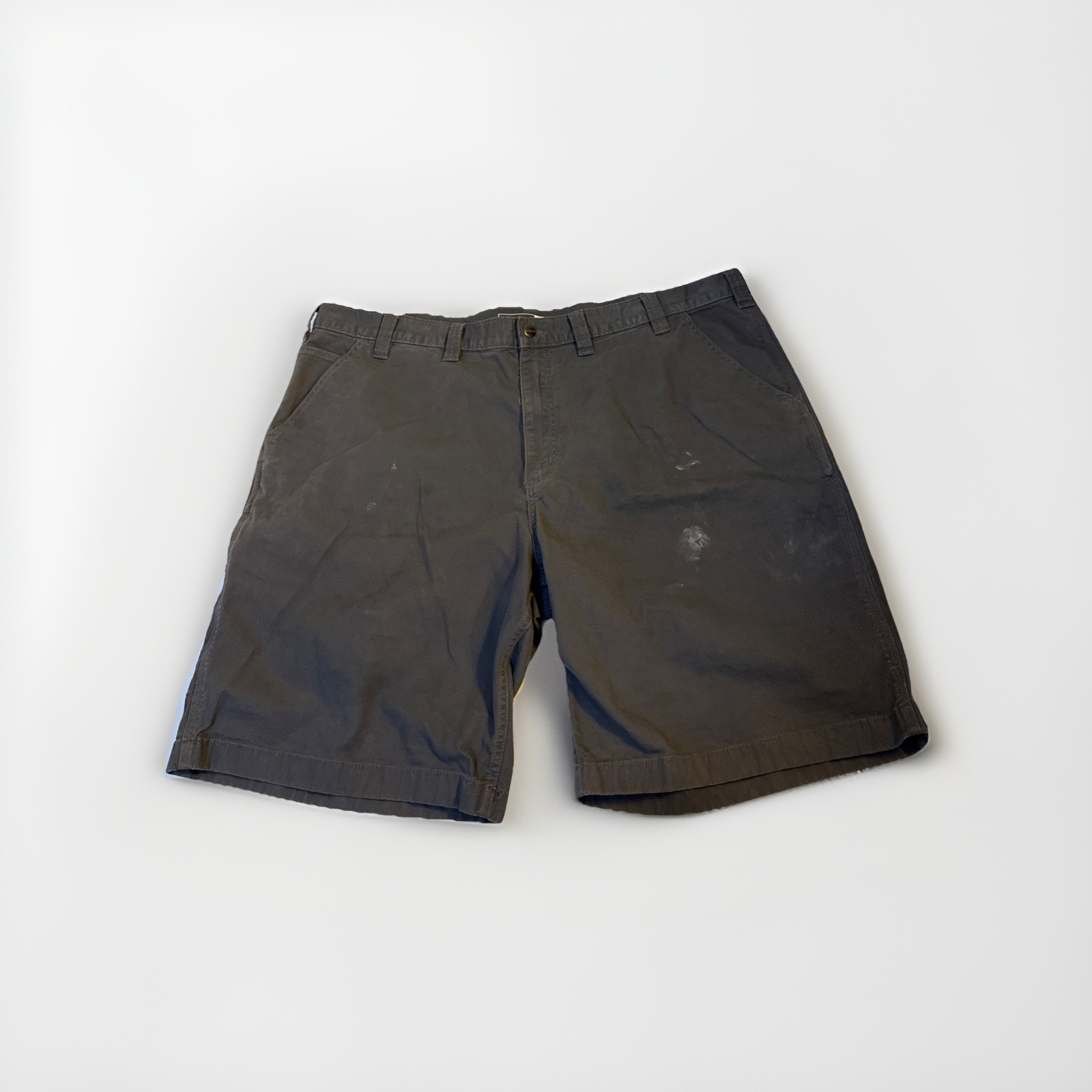 Carhartt Mens Shorts Size 46 Relaxed Fit Rugged Flex Rigby Gray Stretch Casual