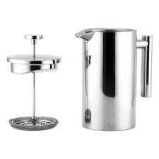 Image of 1L French Cafetiere French Press Coffee Maker Stainless Steel Coffee Plunger