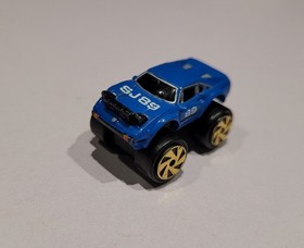 Vintage 1989 Micromachine Ferrari 308 With Turbo Wheels & Funky Barrel Container