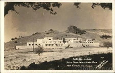 Fort Davis, Texas TX Indian Lodge, Davis Mountains State Park Original RPPC